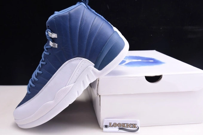 Cheap TB Retro 12 Jordan 130690-404 Air Blue Stone 0801